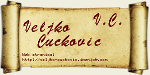 Veljko Čučković vizit kartica